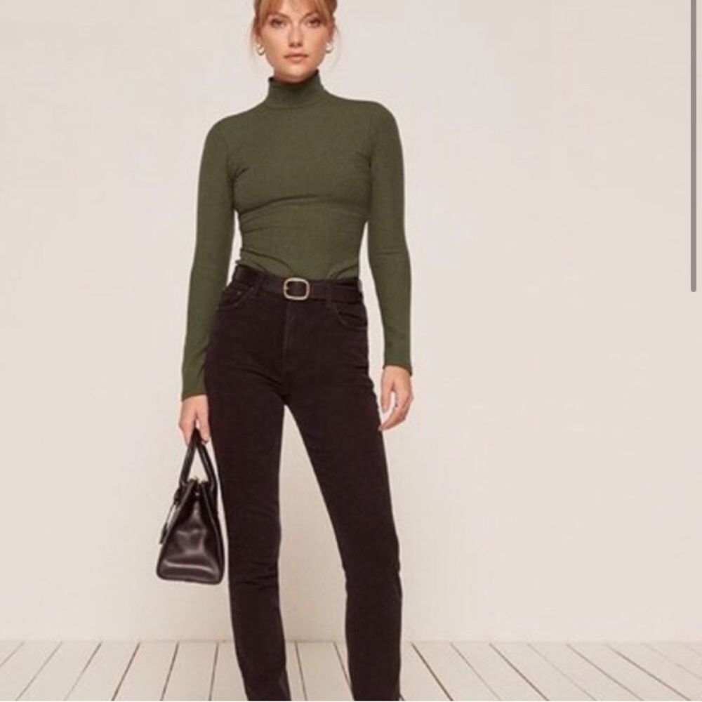 Reformation Lozita Bodysuit Sage